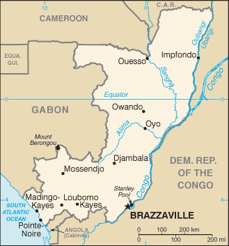 Congo, Republic of the Embassy Map